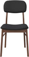 vidaXL - Eetkamerstoelen - met - kussens - 2 - st - massief - hout - rubber - bruin