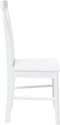 vidaXL - Eetkamerstoelen - met - kussens - 2 - st - massief - hout - rubber - wit
