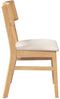 vidaXL - Eetkamerstoelen - met - kussens - 2 - st - massief - hout - rubber