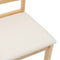 vidaXL - Eetkamerstoelen - met - kussens - 2 - st - massief - hout - rubber