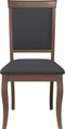 vidaXL - Eetkamerstoelen - met - kussens - 2 - st - massief - hout - rubber - bruin
