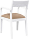 vidaXL - Eetkamerstoelen - met - kussens - 2 - st - massief - hout - rubber - wit