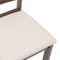 vidaXL - Eetkamerstoelen - met - kussens - 2 - st - massief - hout - rubber - bruin
