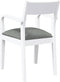 vidaXL - Eetkamerstoelen - met - kussens - 2 - st - massief - hout - rubber - wit
