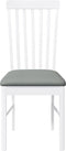 vidaXL - Eetkamerstoelen - met - kussens - 2 - st - massief - hout - rubber - wit
