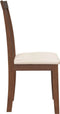 vidaXL - Eetkamerstoelen - met - kussens - 2 - st - massief - hout - rubber - bruin