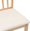 vidaXL - Eetkamerstoelen - met - kussens - 2 - st - massief - hout - naturel - rubber
