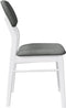 vidaXL - Eetkamerstoelen - met - kussens - 2 - st - massief - hout - rubber - wit