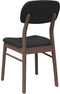 vidaXL - Eetkamerstoelen - met - kussens - 2 - st - massief - hout - rubber - bruin