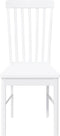 vidaXL - Eetkamerstoelen - met - kussens - 2 - st - massief - hout - rubber - wit