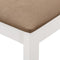 vidaXL - Eetkamerstoelen - met - kussens - 2 - st - massief - hout - wit
