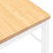 vidaXL - Eetkamerstoelen - met - kussens - 2 - st - massief - hout - rubber - wit