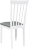 vidaXL - Eetkamerstoelen - met - kussens - 2 - st - massief - hout - rubber - wit
