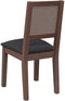 vidaXL - Eetkamerstoelen - met - kussens - 2 - st - massief - hout - rubber - bruin
