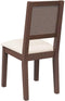 vidaXL - Eetkamerstoelen - met - kussens - 2 - st - massief - hout - rubber - bruin