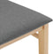 vidaXL - Eetkamerstoelen - met - kussens - 2 - st - massief - hout - rubber