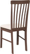 vidaXL - Eetkamerstoelen - met - kussens - 2 - st - massief - hout - rubber - bruin