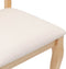vidaXL - Eetkamerstoelen - met - kussens - 2 - st - massief - hout - naturel - rubber