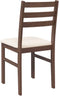 vidaXL - Eetkamerstoelen - met - kussens - 2 - st - massief - hout - rubber - bruin