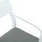 vidaXL - Eetkamerstoelen - met - kussens - 2 - st - massief - hout - rubber - wit