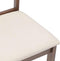 vidaXL - Eetkamerstoelen - met - kussens - 2 - st - massief - hout - rubber - bruin