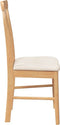 vidaXL - Eetkamerstoelen - met - kussens - 2 - st - massief - hout - rubber
