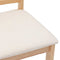 vidaXL - Eetkamerstoelen - met - kussens - 2 - st - massief - hout - naturel - rubber