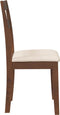 vidaXL - Eetkamerstoelen - met - kussens - 2 - st - massief - hout - rubber - bruin