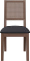 vidaXL - Eetkamerstoelen - met - kussens - 2 - st - massief - hout - rubber - bruin
