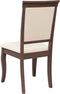 vidaXL - Eetkamerstoelen - met - kussens - 2 - st - massief - hout - rubber - bruin