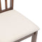 vidaXL - Eetkamerstoelen - met - kussens - 2 - st - massief - hout - rubber - bruin