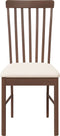 vidaXL - Eetkamerstoelen - met - kussens - 2 - st - massief - hout - rubber - bruin