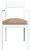 vidaXL - Eetkamerstoelen - met - kussens - 2 - st - massief - hout - rubber - wit