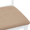 vidaXL - Eetkamerstoelen - met - kussens - 2 - st - massief - hout - rubber - wit
