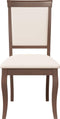 vidaXL - Eetkamerstoelen - met - kussens - 2 - st - massief - hout - rubber - bruin