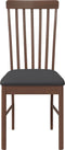 vidaXL - Eetkamerstoelen - met - kussens - 2 - st - massief - hout - rubber - bruin
