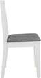 vidaXL - Eetkamerstoelen - met - kussens - 4 - st - massief - hout - wit