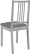vidaXL - Eetkamerstoelen - met - kussens - 4 - st - massief - hout - grijs