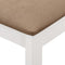 vidaXL - Eetkamerstoelen - met - kussens - 4 - st - massief - hout - wit