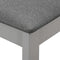 vidaXL - Eetkamerstoelen - met - kussens - 4 - st - massief - hout - grijs
