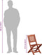 vidaXL - Eetkamerstoelen - voor - kinderen - 2 - st - massief - eucalyptushout