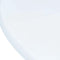 vidaXL - Eettafel - 106 - cm - massief - rubberwood - wit