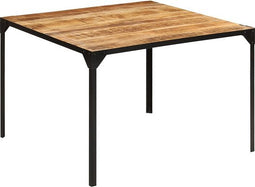 vidaXL - Eettafel - 110x110x76 - cm - massief - mangohout