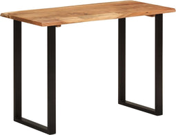 vidaXL - Eettafel - 110x50x76 - cm - massief - acaciahout