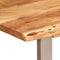 vidaXL - Eettafel - 110x50x76 - cm - massief - acaciahout