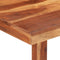 vidaXL - Eettafel - 110x50x76 - cm - massief - acaciahout