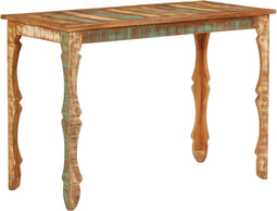 vidaXL - Eettafel - 110x52x76 - cm - gerecycled - massief - hout