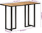 vidaXL - Eettafel - 110x55x75,5 - cm - massief - mangohout