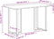 vidaXL - Eettafel - 110x55x75,5 - cm - massief - mangohout