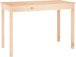 vidaXL - Eettafel - 110x55x75 - cm - massief - grenenhout
